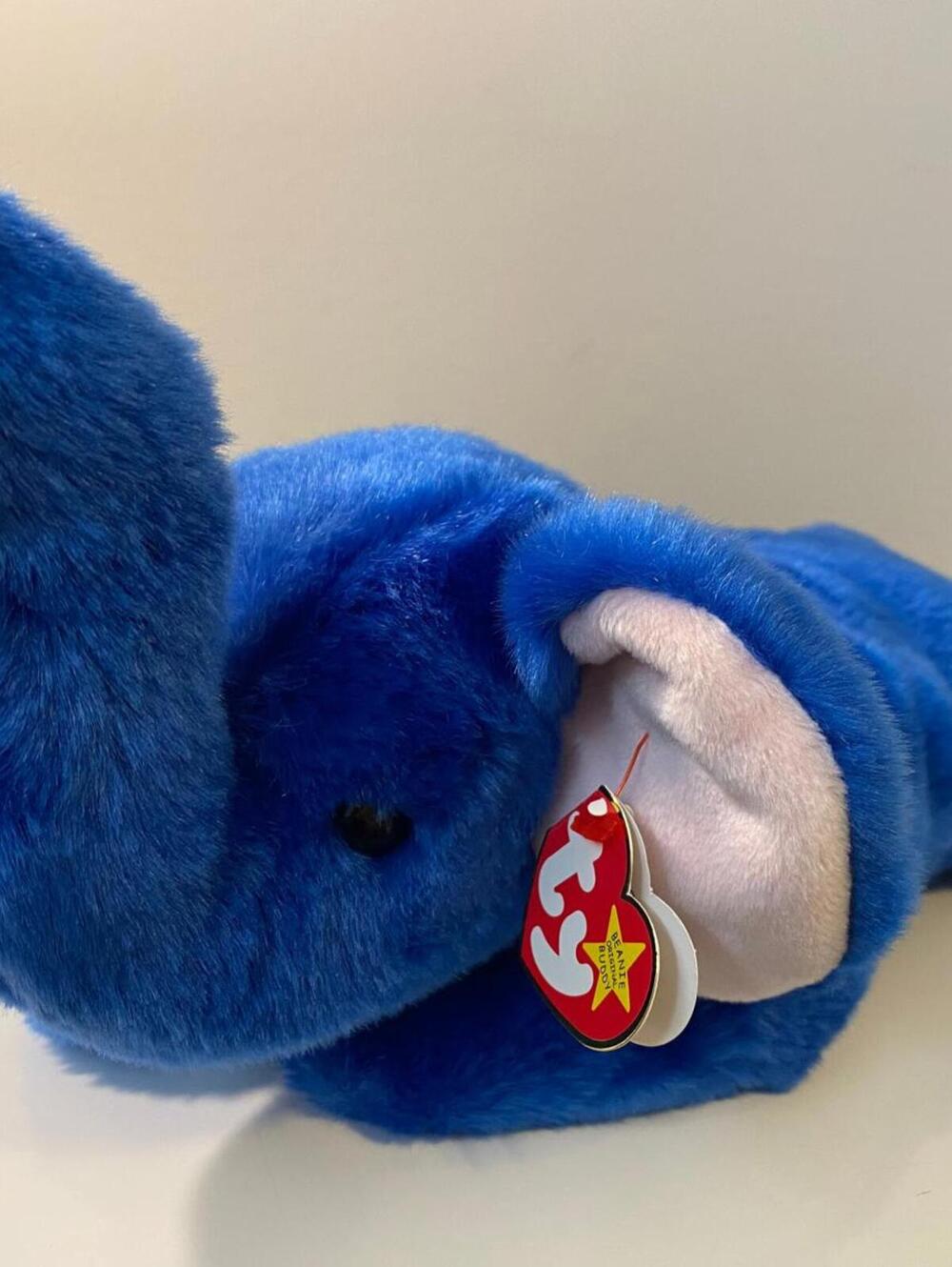Ty Beanie Buddy “Peanut” Dark Blue (15 inch)